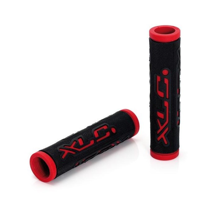 gripy XLC Dual Colour GR-G07 125mm černo/červené