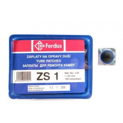 záplaty Ferdus ZS 1 20mm 100ks/1.90/ks