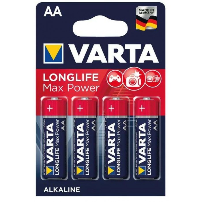 baterie Varta alkalické AA Longlife Max Power 4ks