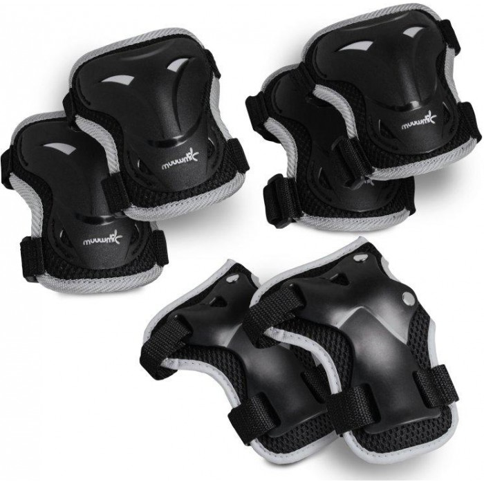 chrániče muuwmi dětské černé sada