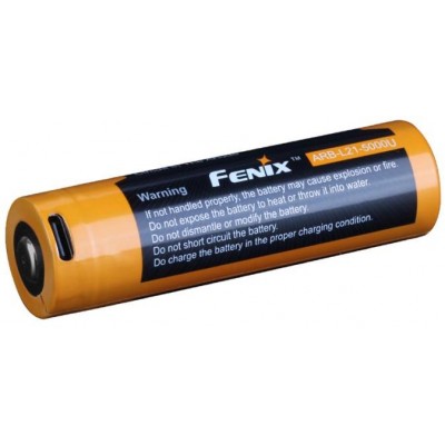 baterie Fenix dobíjecí 21700 5000mAh s USB-C (Li-Ion)