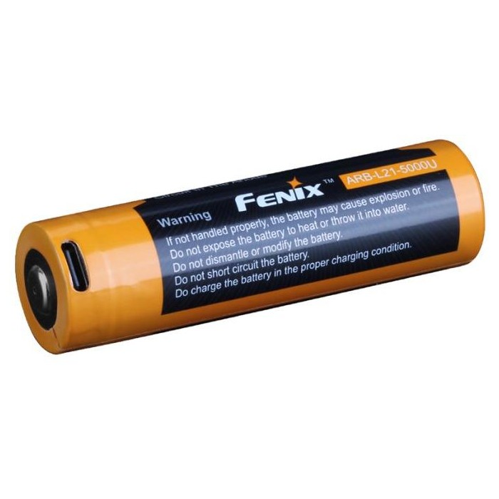 baterie Fenix dobíjecí 21700 5000mAh s USB-C (Li-Ion)
