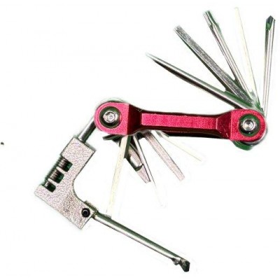 klíče multi HAVEN - zavírací červená s nýtovačem