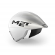 přilba MET DRONE WIDE BODY II bílá metalická